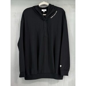 Mori Mama Clothing Maternity Black Hoodie Sweatshirt Large NWT Organic Cotton